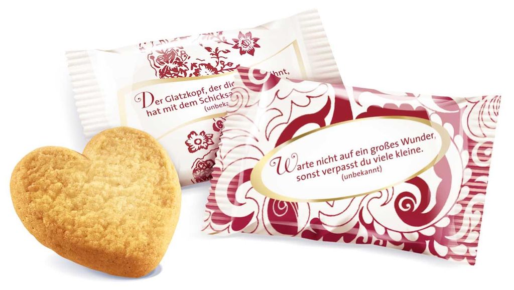 Coppenrath Cookie Hearts Vanilla jednotlivě balené 200 kusů Obrázek produktu 