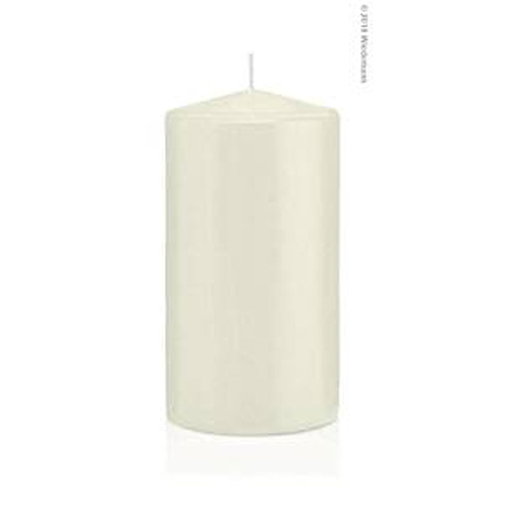 Stumpenkerzen Jaspers 15cm hoch 8cm Durchmesser Farbe Elfenbein