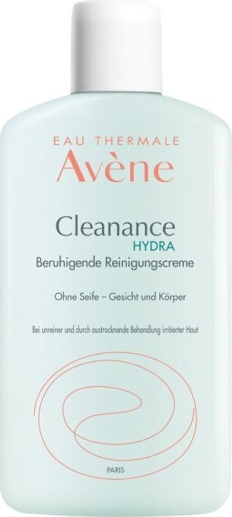 Avene Cleanance HYDRA, Reinigungscreme, Frauen, trockene Haut, Problemhaut, Empflindliche Haut, Anti-Akne, Reinigend, Feuchtigkeitsspendend, Nähre...