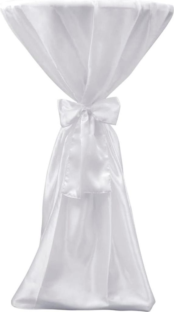 vidaXL 2 x Tischhusse Stehtischhusse weiß 80 cm