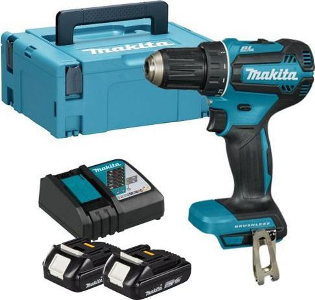 Bldc Akku-Bohrschrauber 18V 2*2.0Ah - M Ddf485Raj Produktbild 