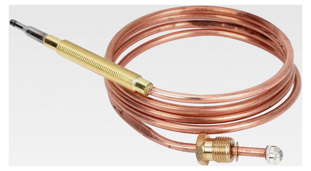 900 mm Thermoelement für Gasgrills, Ersatzteile für Gasgeräte, Universal-Thermoelement für Kamine, Verbindungsmuttern für Außenheizungen und ...