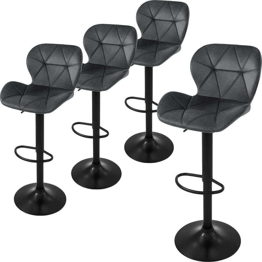 ML-Design 4er Set Barhocker Tresenhocker 360° drehbar, Produktbild 