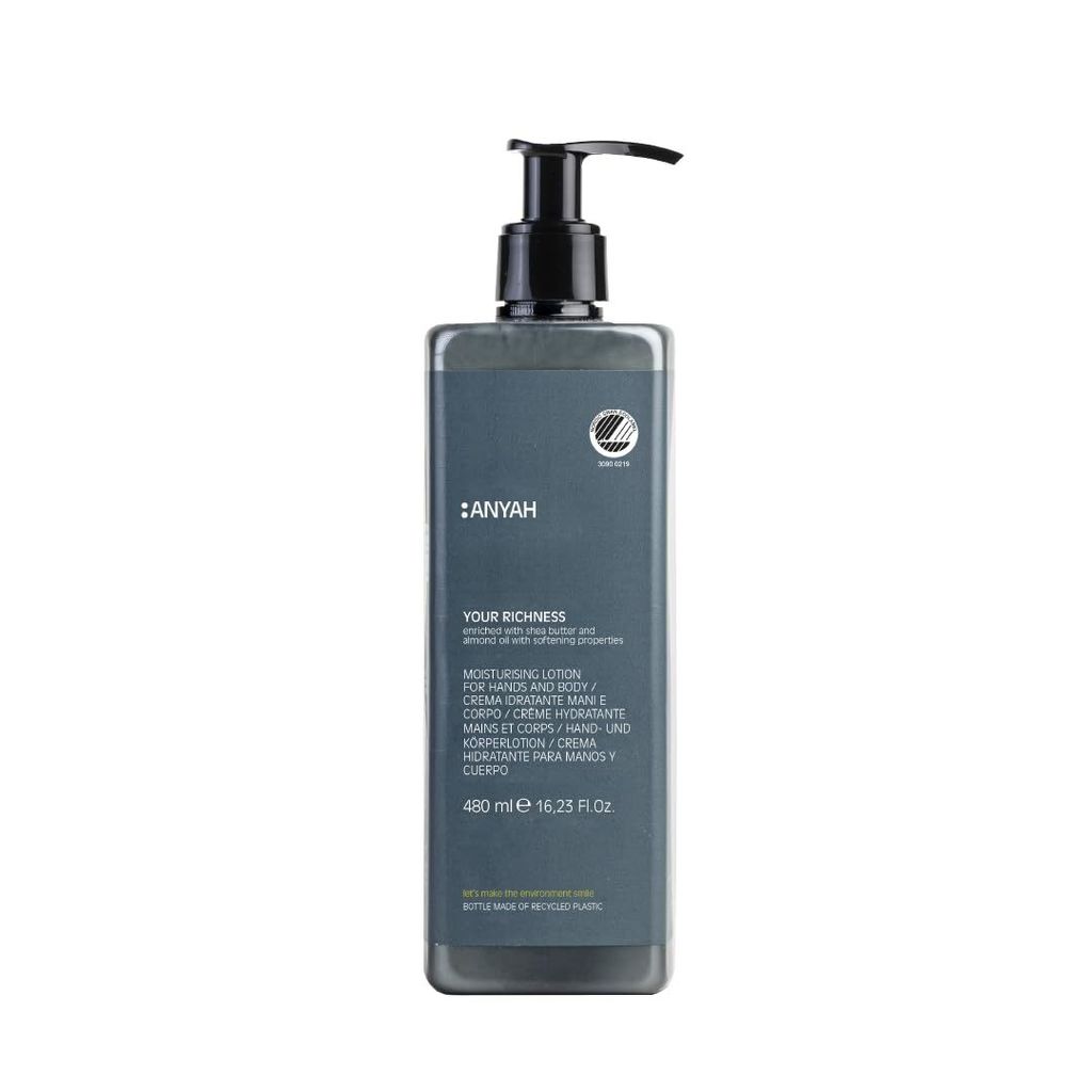 ANYAH Bodylotion 480 ml – Vegan, für trockene & empfindliche Haut - nicht nachfüllbar