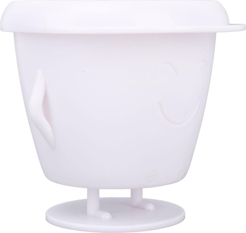 Face Plant Pots Kunststoff Stehende Sukkulenten Topf Niedlich Multifunktionale Blumentopf mit Drainageloch für Balkon Weiß