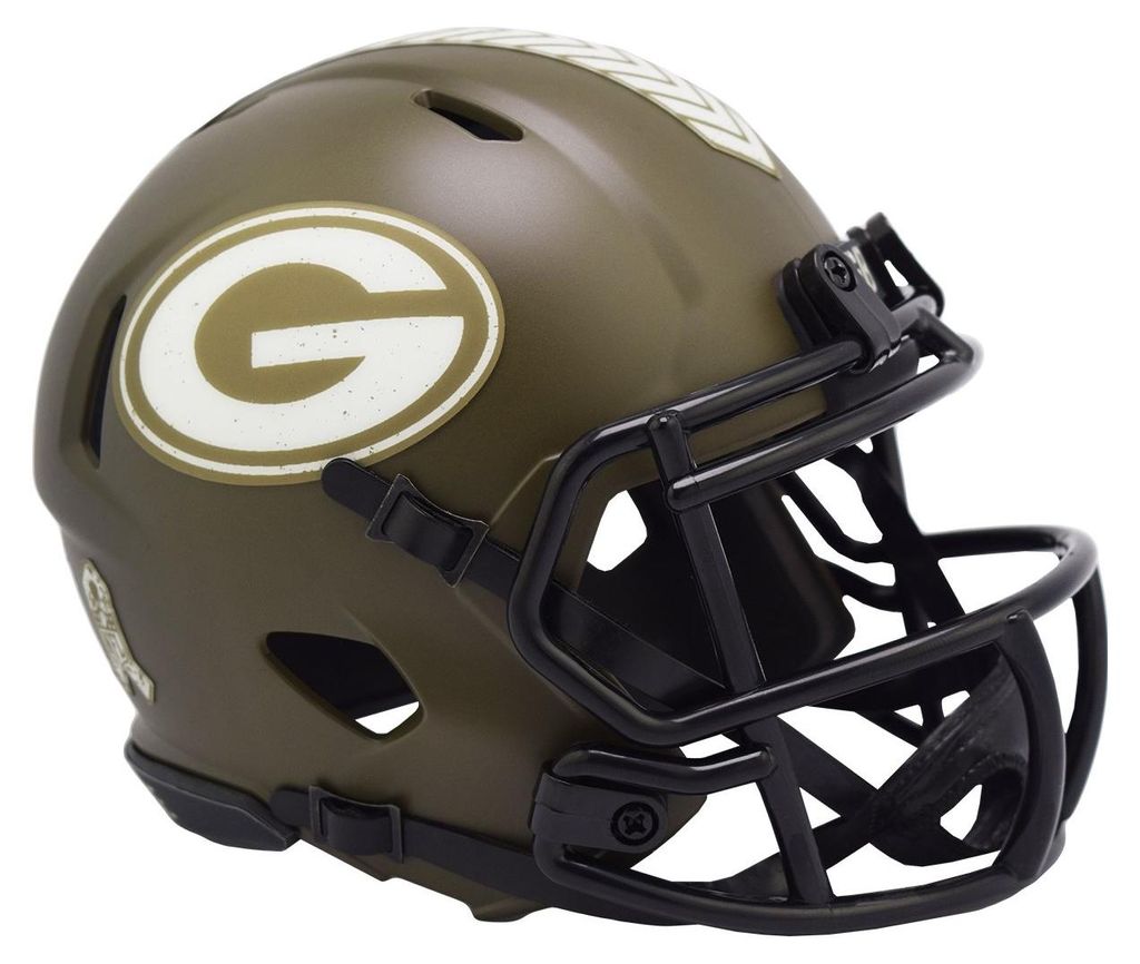 Riddell Speed Mini Football Helm SALUTE Green Bay Packers