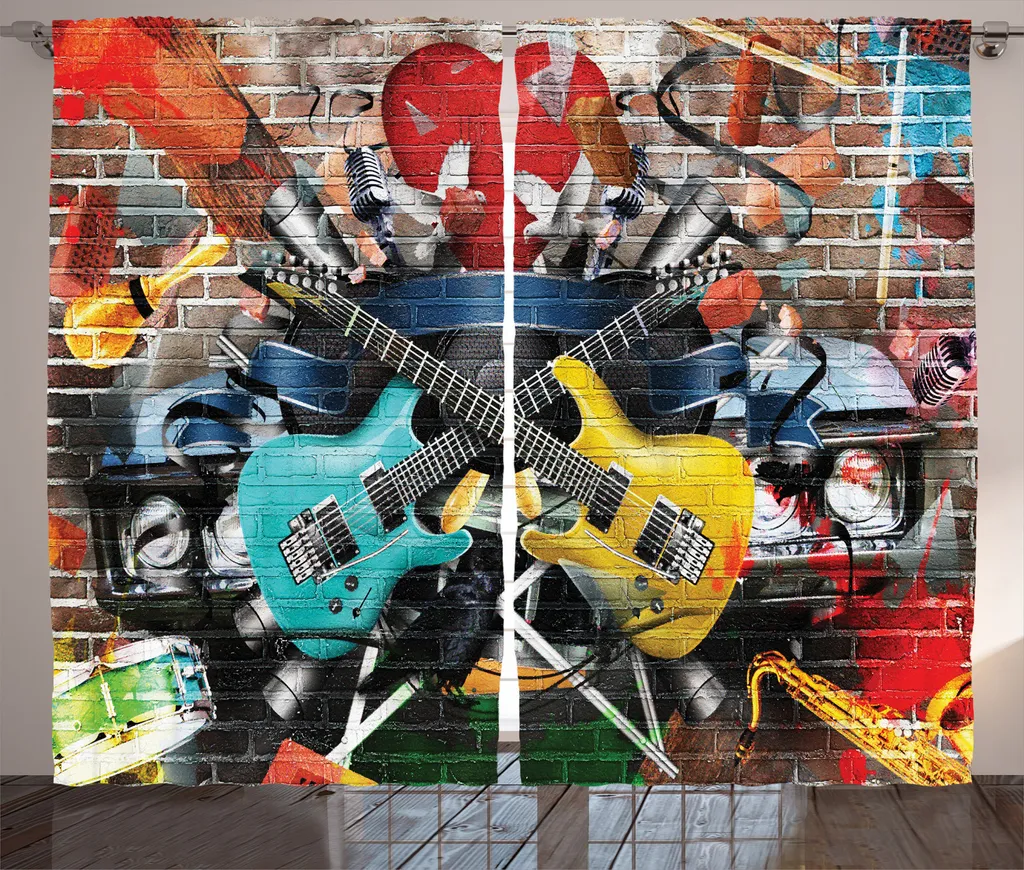 Tenda Graffiti ABAKUHAUS 280x245 cm: Stile Urban e Strumenti Musicali