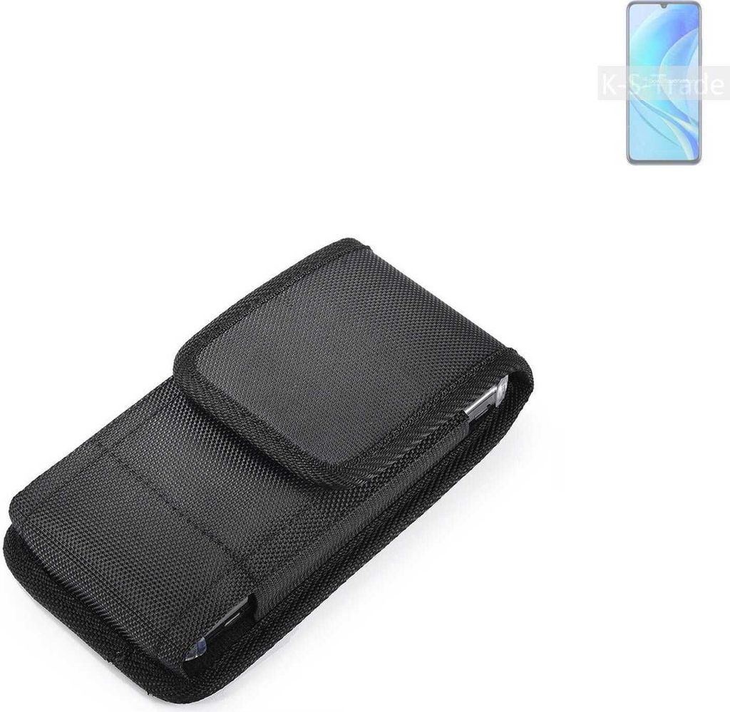 Holster Gürteltasche kompatibel mit Huawei Enjoy 50 Holster Gürtel Tasche wasserabweisend Handy Hülle Schutz Hülle Outdoor schwarz K-S-Trade