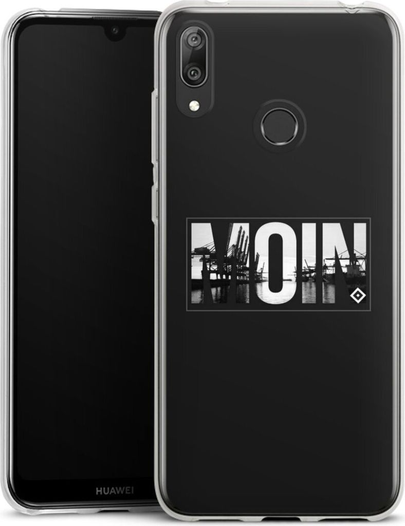DeinDesign Handyhülle für Huawei Y7 (2019) Silikon Hülle Case Smartphone Schutzhülle HSV Hamburger SV Offizielles Lizenzprodukt