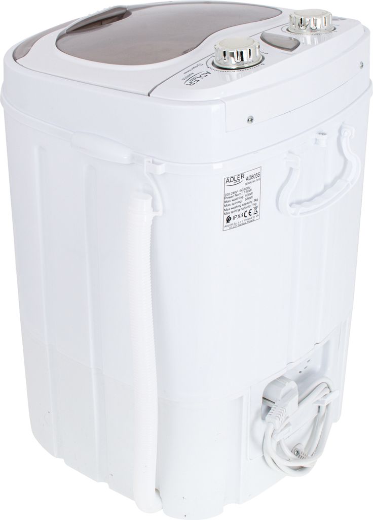 Adler Ad 8055 Toplader-waschmaschine Durchsichtig 3 kg / EU Produktbild 5