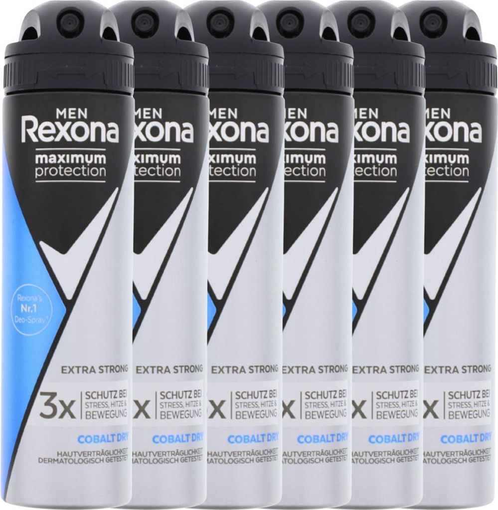 6 x Rexona Men Maximum Protection Cobalt Dry Anti Transpirant je150 ml