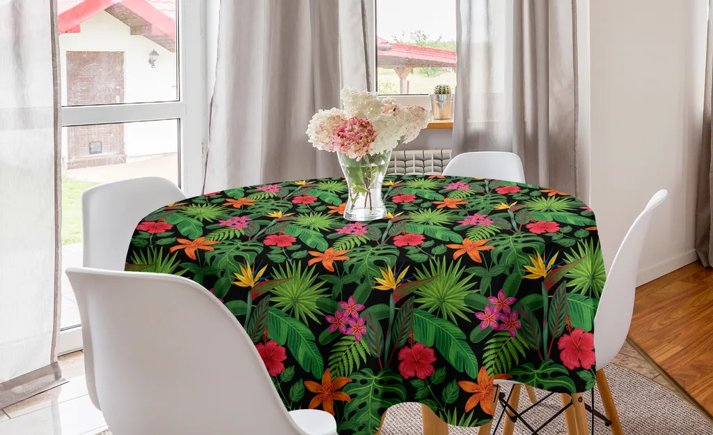 Abakuhaus Tovaglia Rotonda 150cm Tropicale: Stile Estivo per la Tua Casa