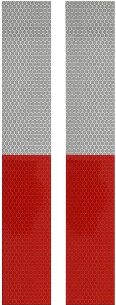 Reflektierendes Klebeband rot/weiß Set von 2 Stück