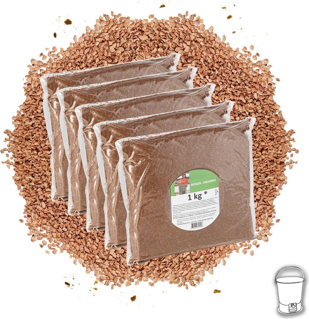 Bokashi Ferment zur Fermentation im Bokashi Eimer und zur Produktion von Bokashi Kompost, 5 Stk.