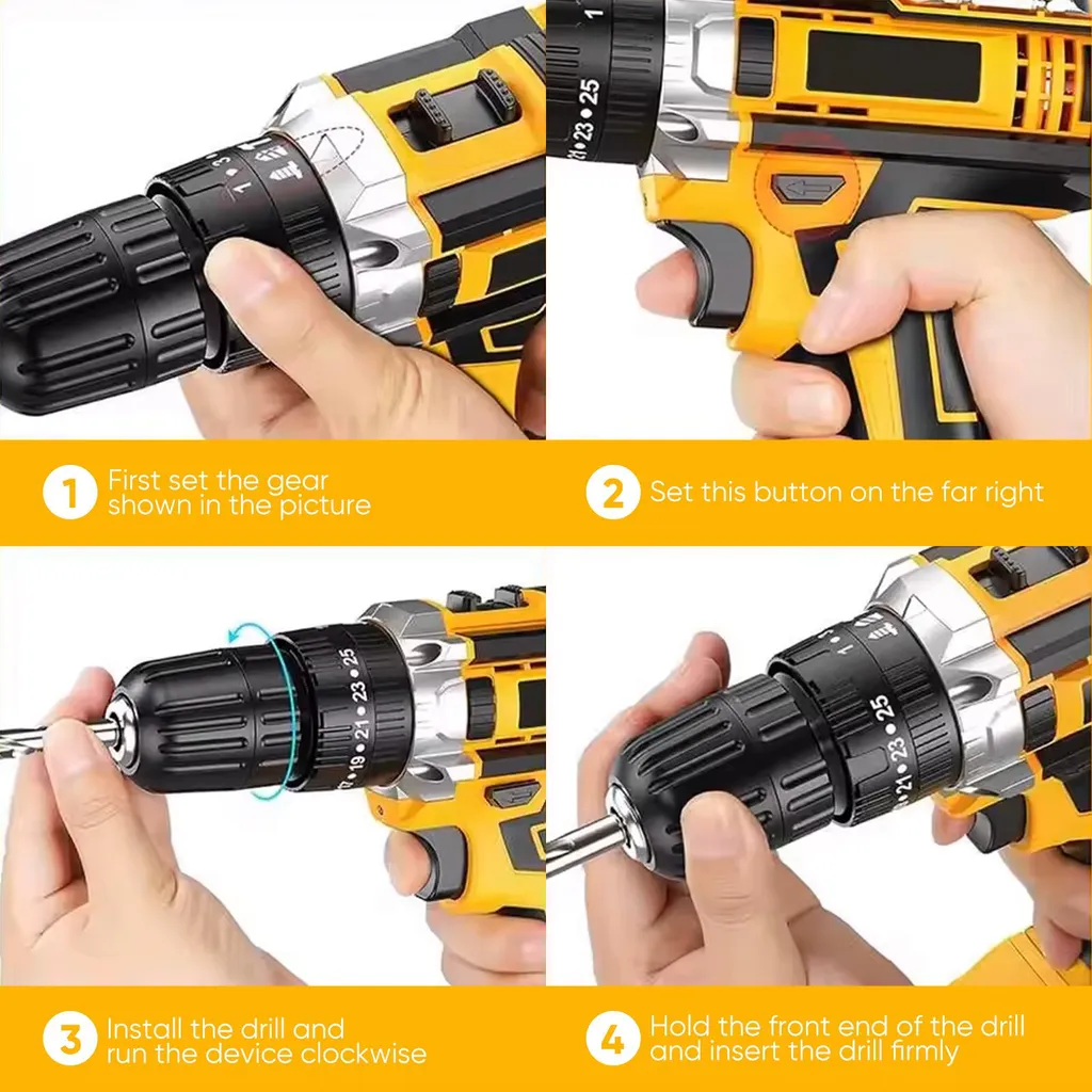 Perceuse à batterie 1 800 tr/min idéale pour le perçage du bois - 4