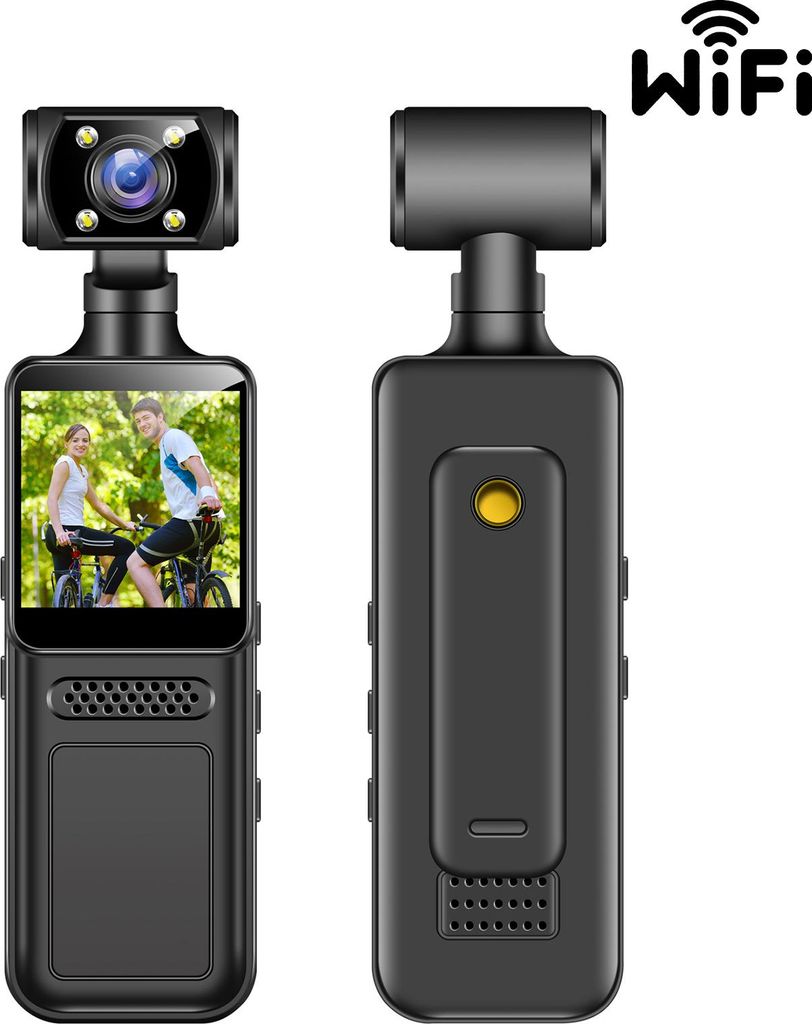 INF HD Clip-on Körperkamera M12+ WiFi - Tragbarer Videorekorder