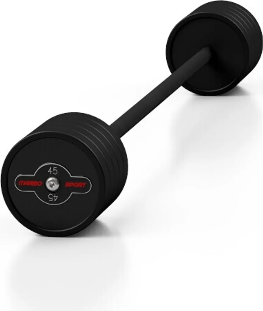 Haltère Musculation 45 kg pour Exercices Biceps et Triceps - Marbo Noir