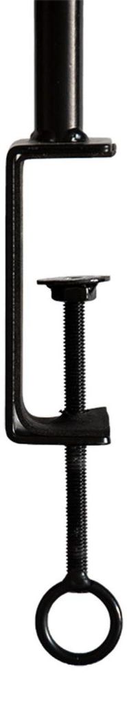 Tisch Deko Stange Klemme Gestell Metall schwarz 115,5-210 cm