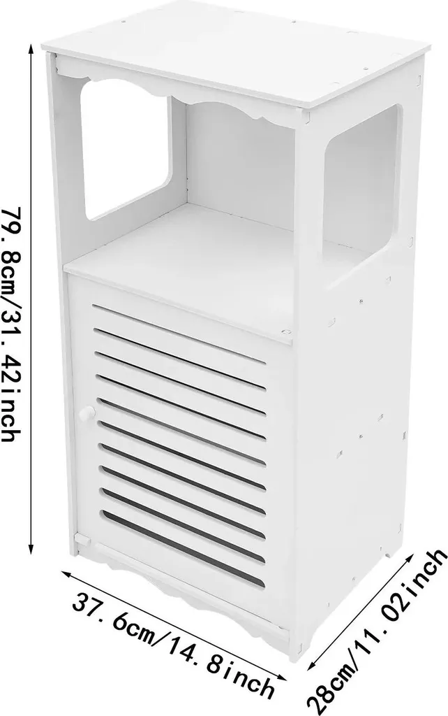 Placard de rangement blanc multi-usage - Armoire polyvalente série Pure
