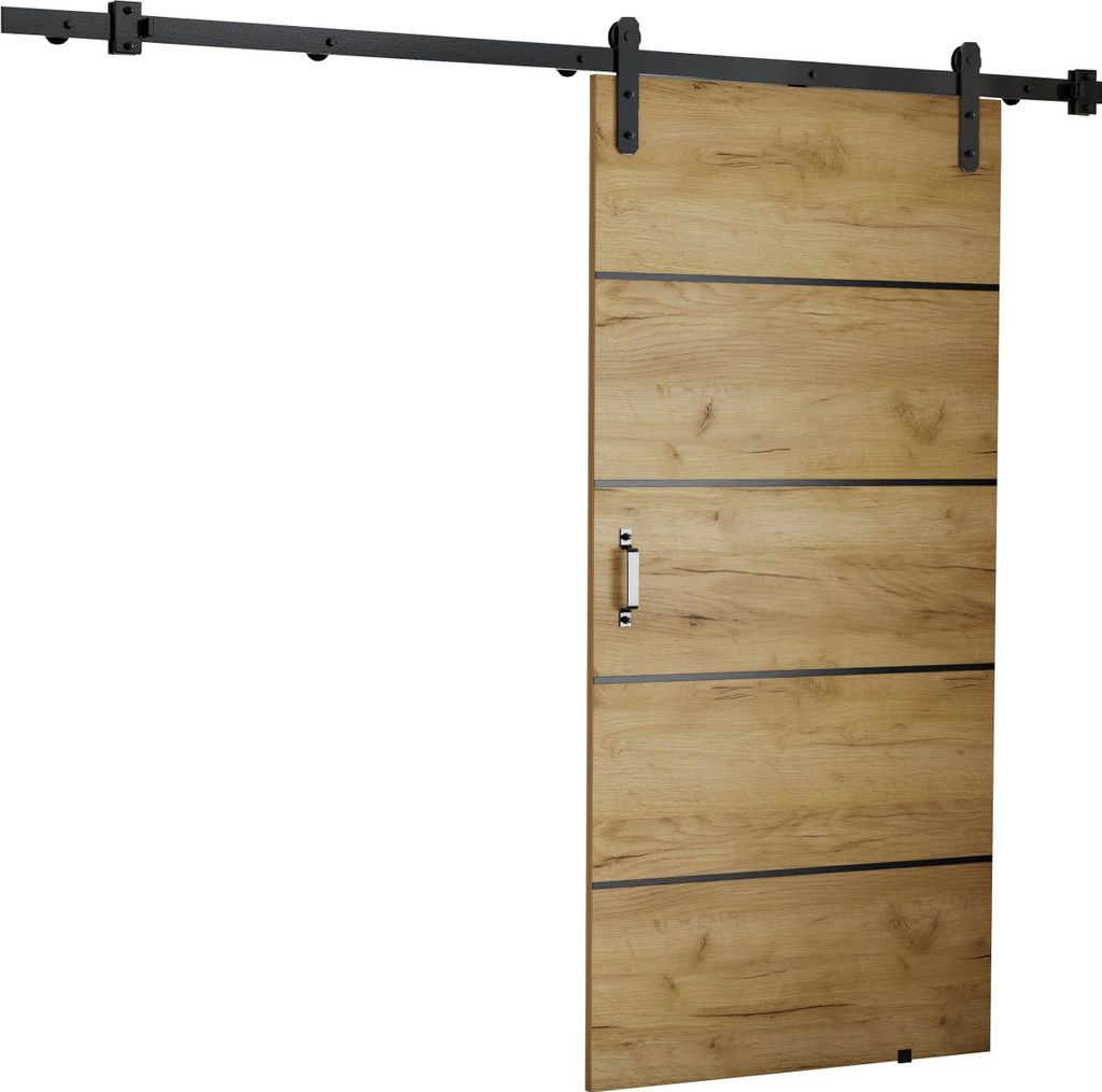 KIER FURNITURE Schiebetüren LORNI 100 - Universal - Craft Eiche 106x205x1,6 cm