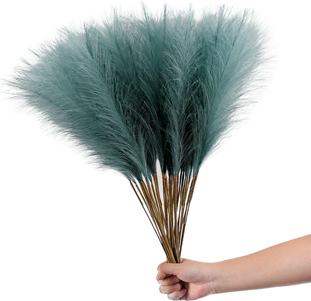 20Pcs Simulation Pflanze keine Bewässerung realistische 55cm künstliche Pampas Gras grüne Pflanze Dekoration Home Decor