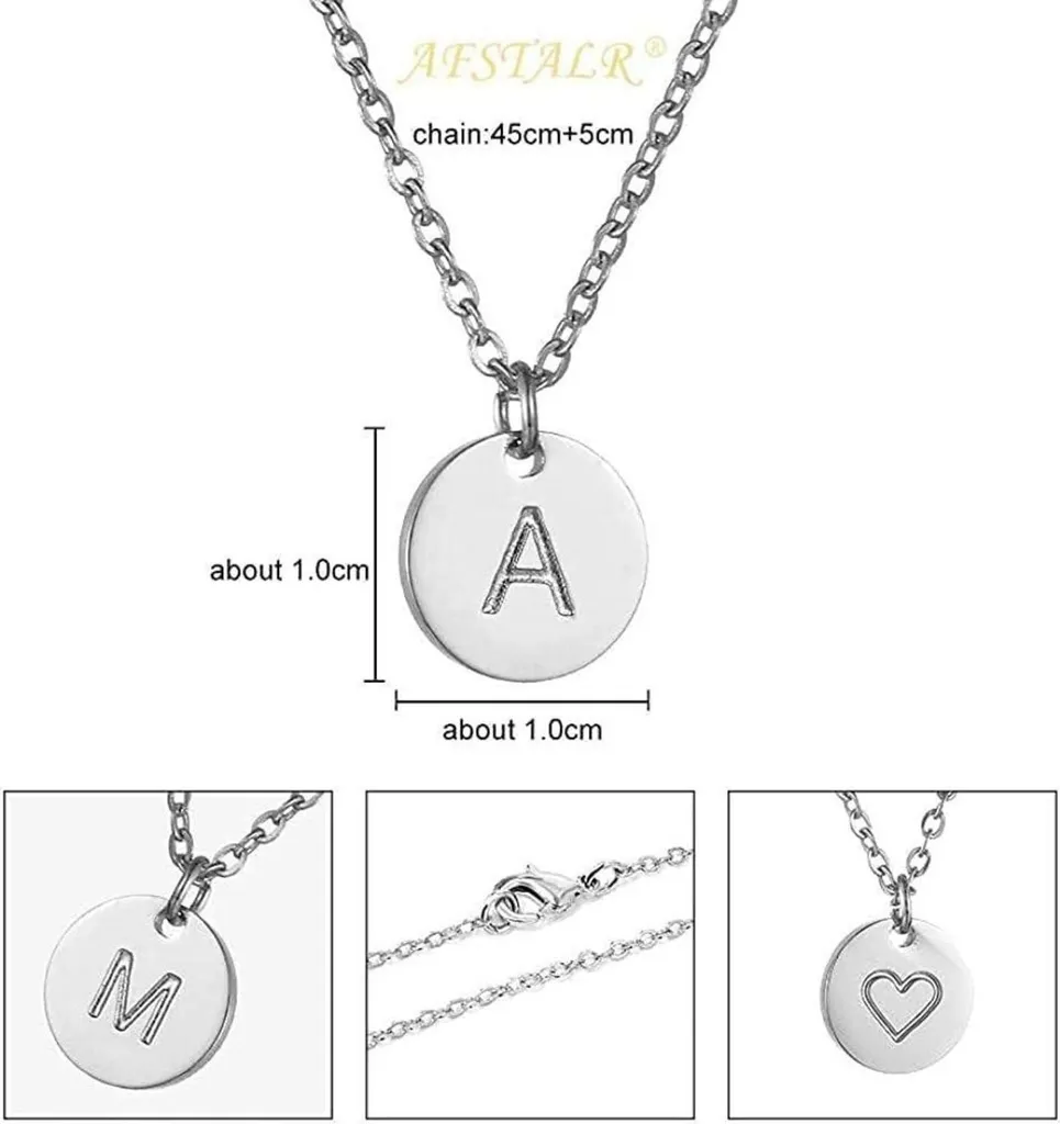 Collana con Lettera Iniziale Oro Rosa e Argento: Trend Regalo 2025 - 6