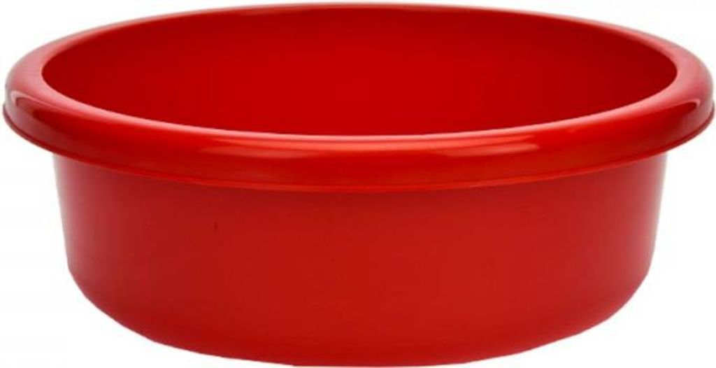 Klassische runde Kunststoffschüssel rot 6.2l