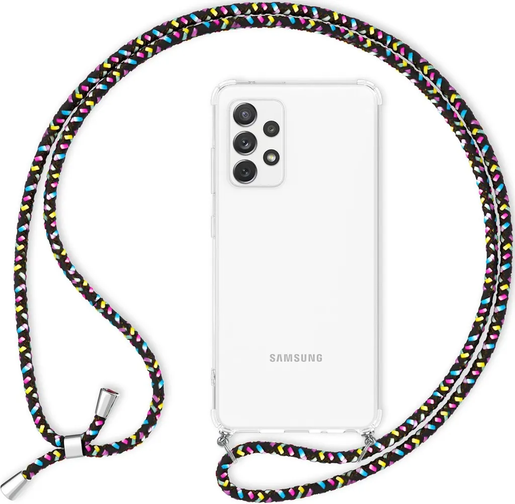 Cover Samsung A33 con Tracolla Nera - Accessorio Fashion Anti-Caduta