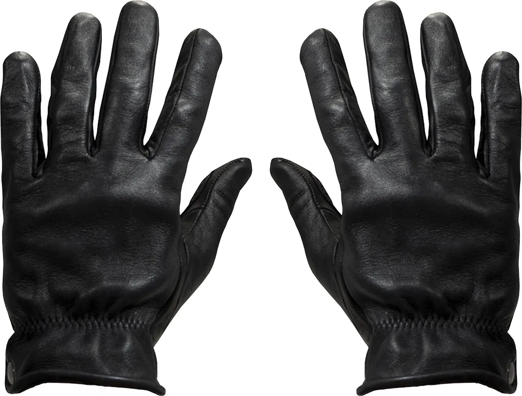 Gants de moto cuir noir DMD Shield XL - Idéal pour conduite Cafe Racer