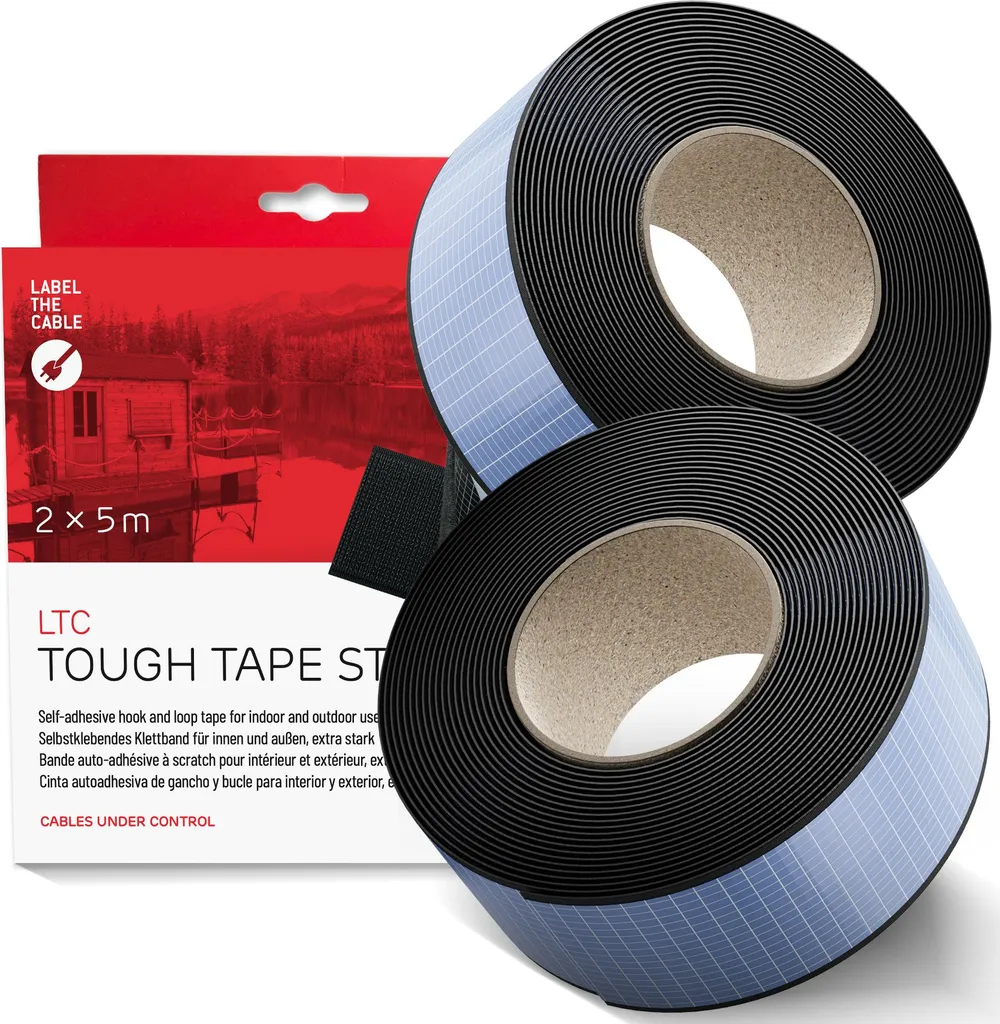 LTC Tough Tape Strap 5mx50mm Bande Agrippante Ultra Résistante Noire