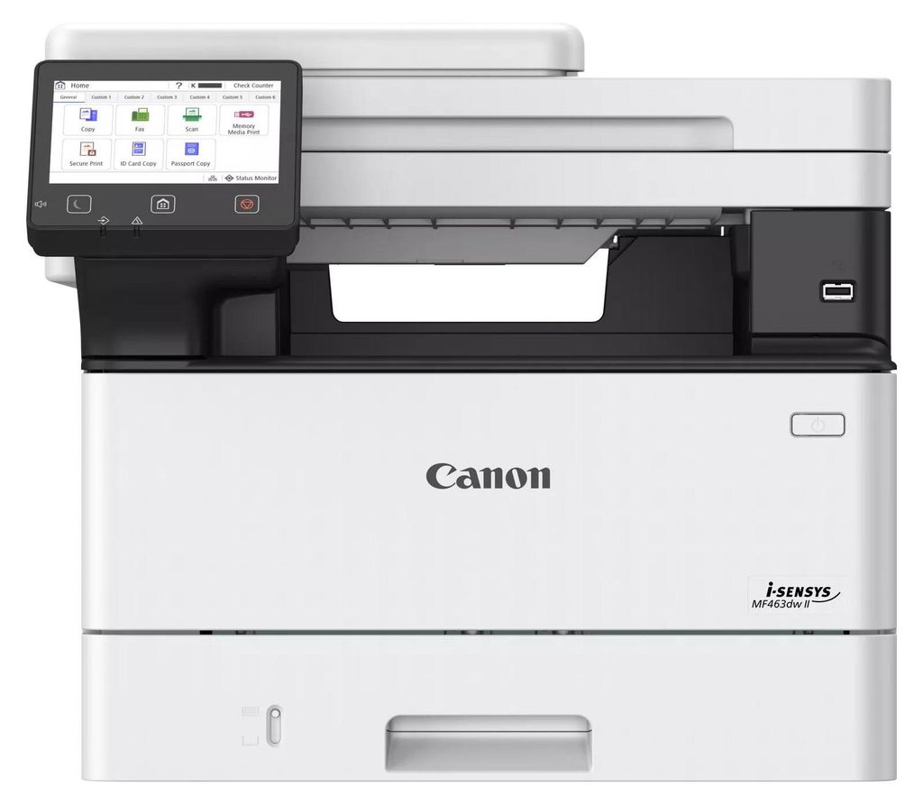 Canon i-SENSYS MF463dw II Schwarzweiß-Laser-Multifunktionsdrucker, A4, 40 Seiten/Min., Duplexdruck, WLAN, LAN, Touchscreen