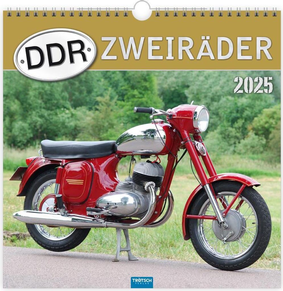 Trötsch Technikkalender DDR-Zweiräder 2025