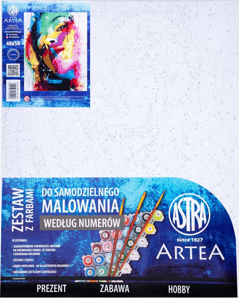 Malen nach Zahlen Astra Artea Portrait Modern