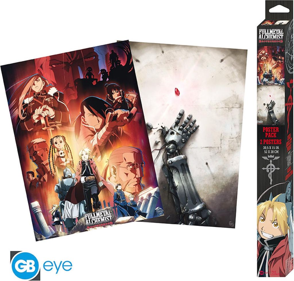 FULLMETAL ALCHEMIST - Set 2 Posters Chibi 52x38 - Series 1