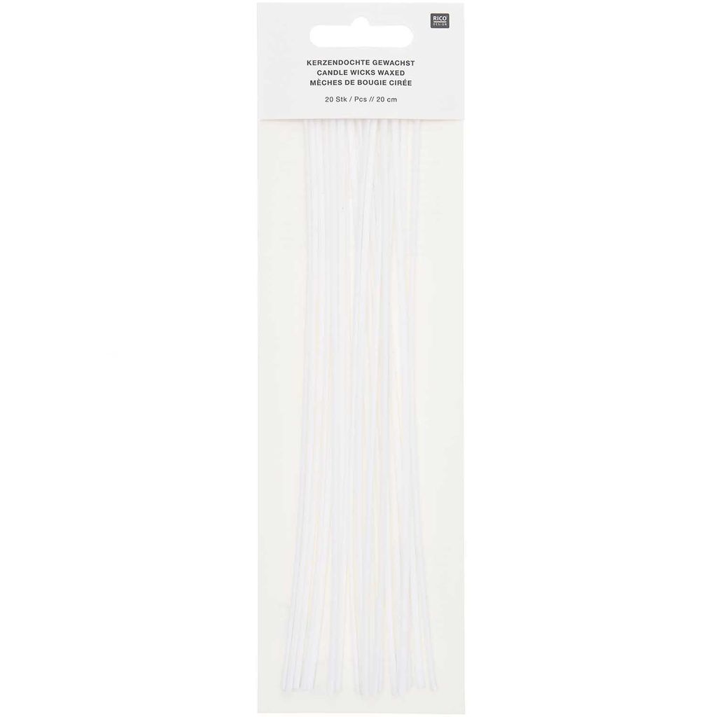 20 Dochte für Wachskerze 20 cm Produktbild 