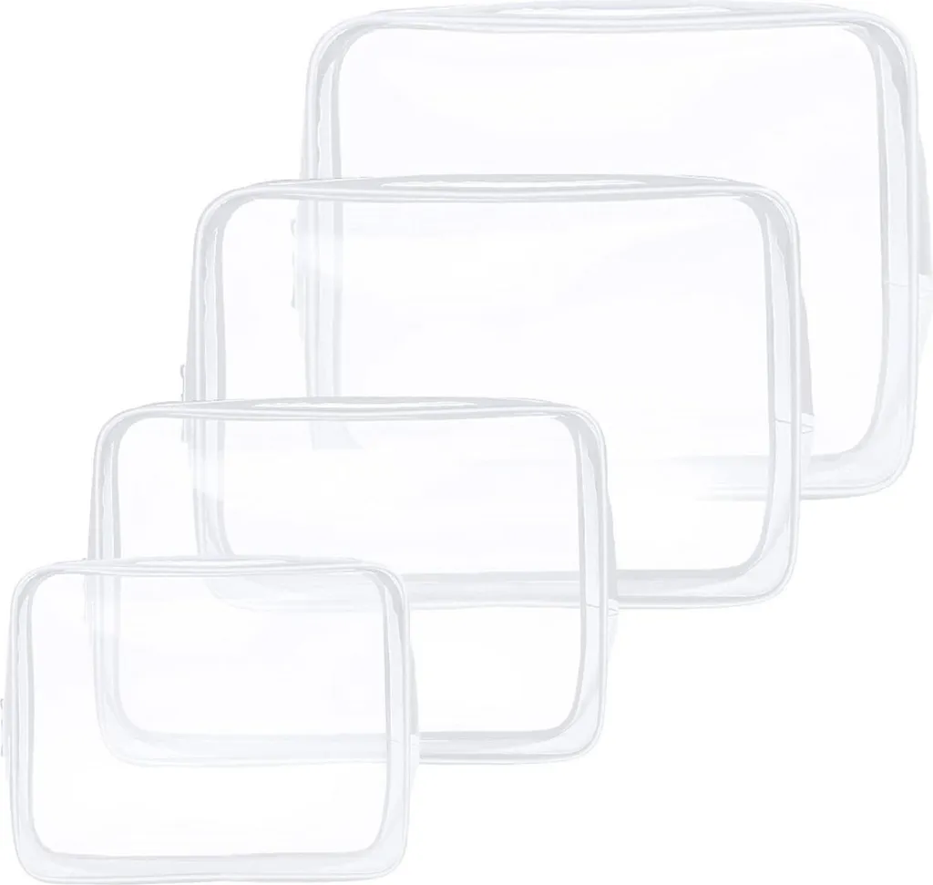 Beauty Case Trasparente Aucuu - Organizer Trucchi e Bagnetto