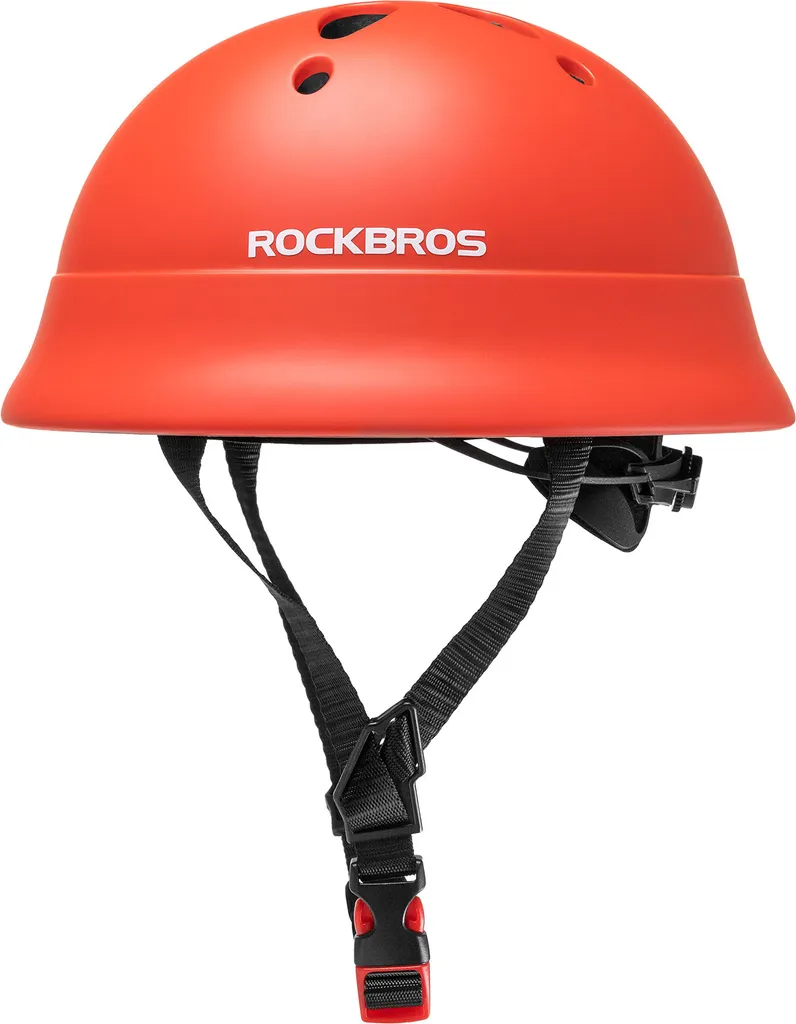 ROCKBROS Casque de Vélo Enfant 2-5 Ans, Tour de Tête 48-52 cm, Rouge