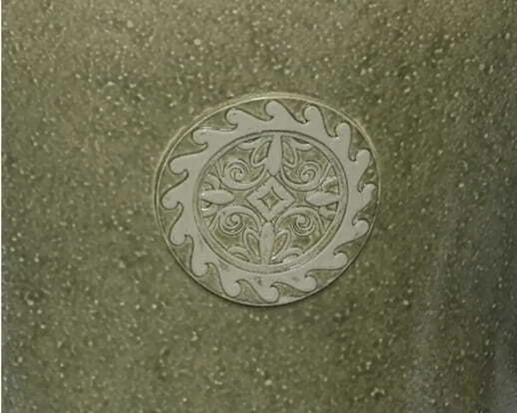 Boîtier rond fleur en poly pierre 40x45.5cm déco extérieure pour balcon - 3