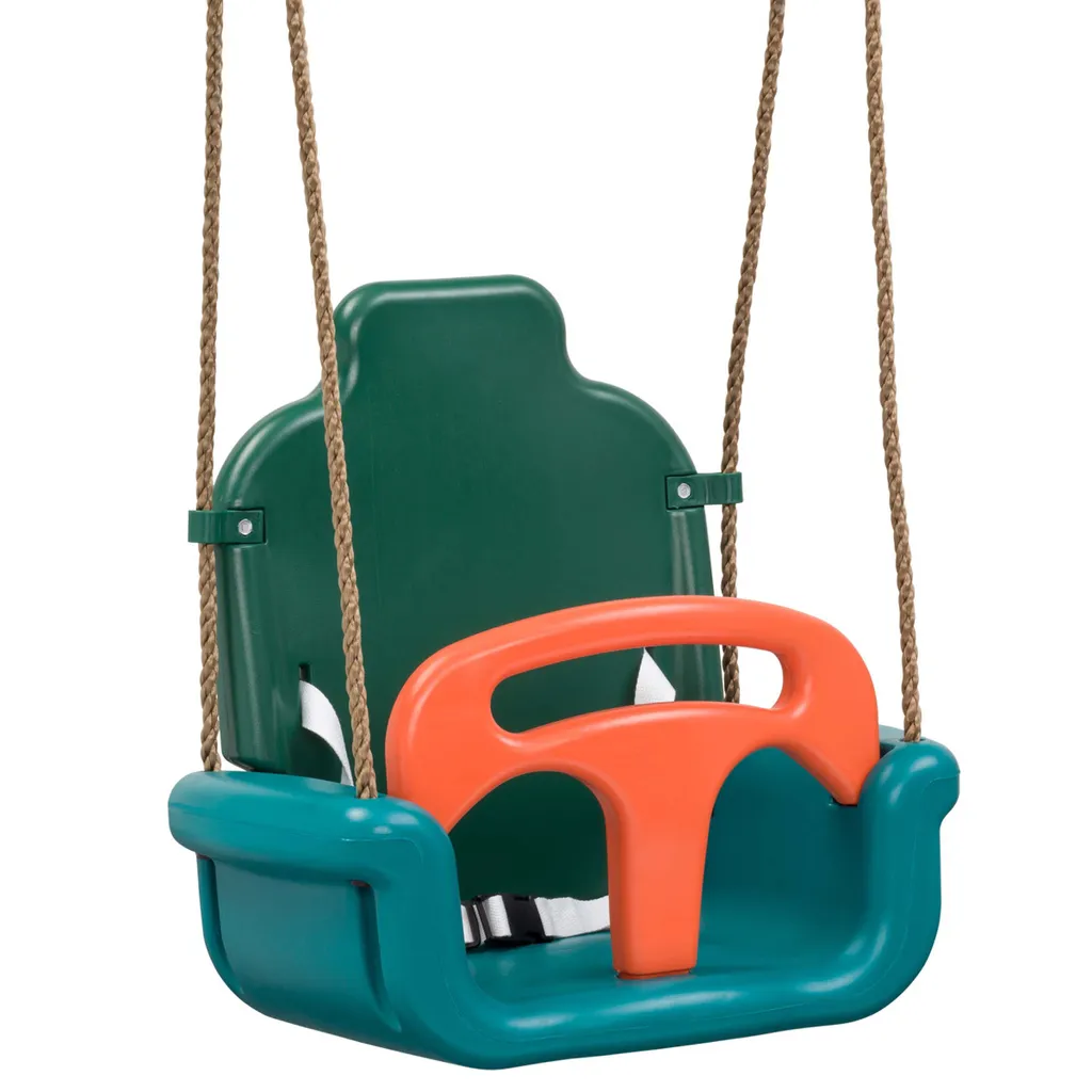 altalena per bambini 3 in 1 con imbracatura - regolabile in altezza, per interni/esterni, da 3 anni, fino a 50 kg