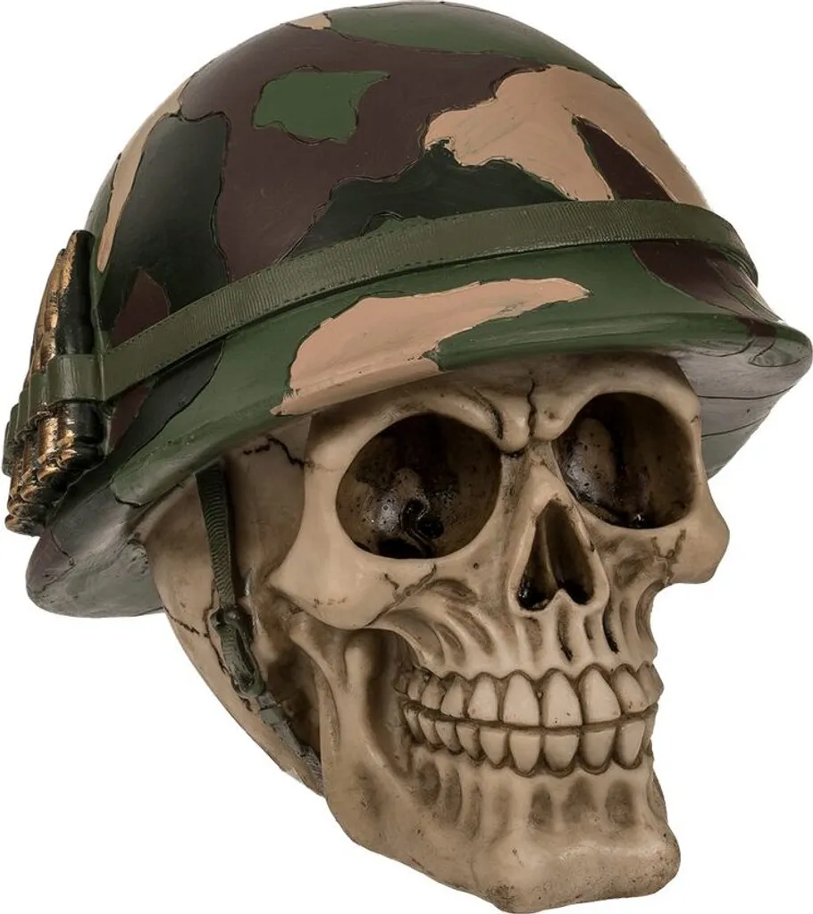 Cacher vos objets de valeur dans cette boîte à trésors crâne militaire