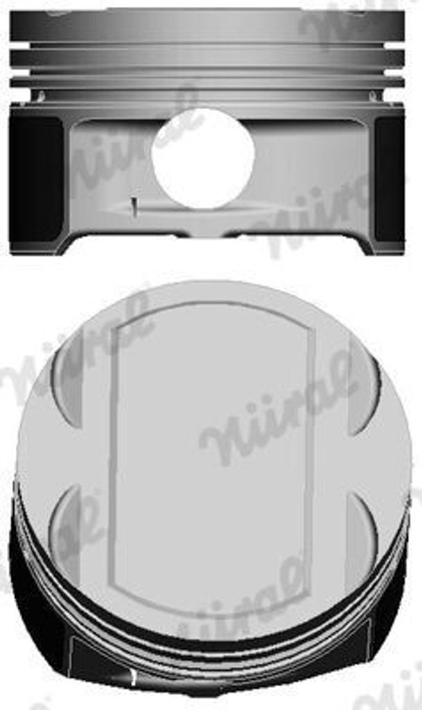 NÜRAL 87-307707-00 Kolben für OPEL Omega B Limousine (V94) VECTRA B (36) Calibra A (C89) Omega B Caravan (V94) VECTRA B Caravan (31) VECTRA B CC ...