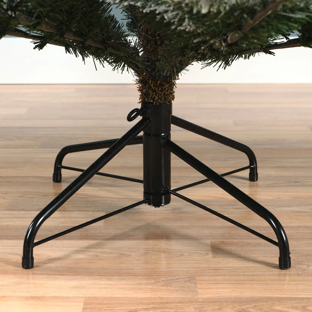 Sapin Artificiel Sapin Grandis 180cm Vert Givré - Pied Métal