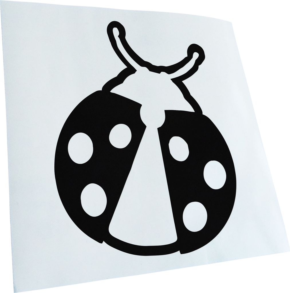 Kiwistar - Autoaufkleber - Marienkäfer Heckscheibe - Aufkleber für Auto Kfz Fahrrad, LKW, Truck Mofa