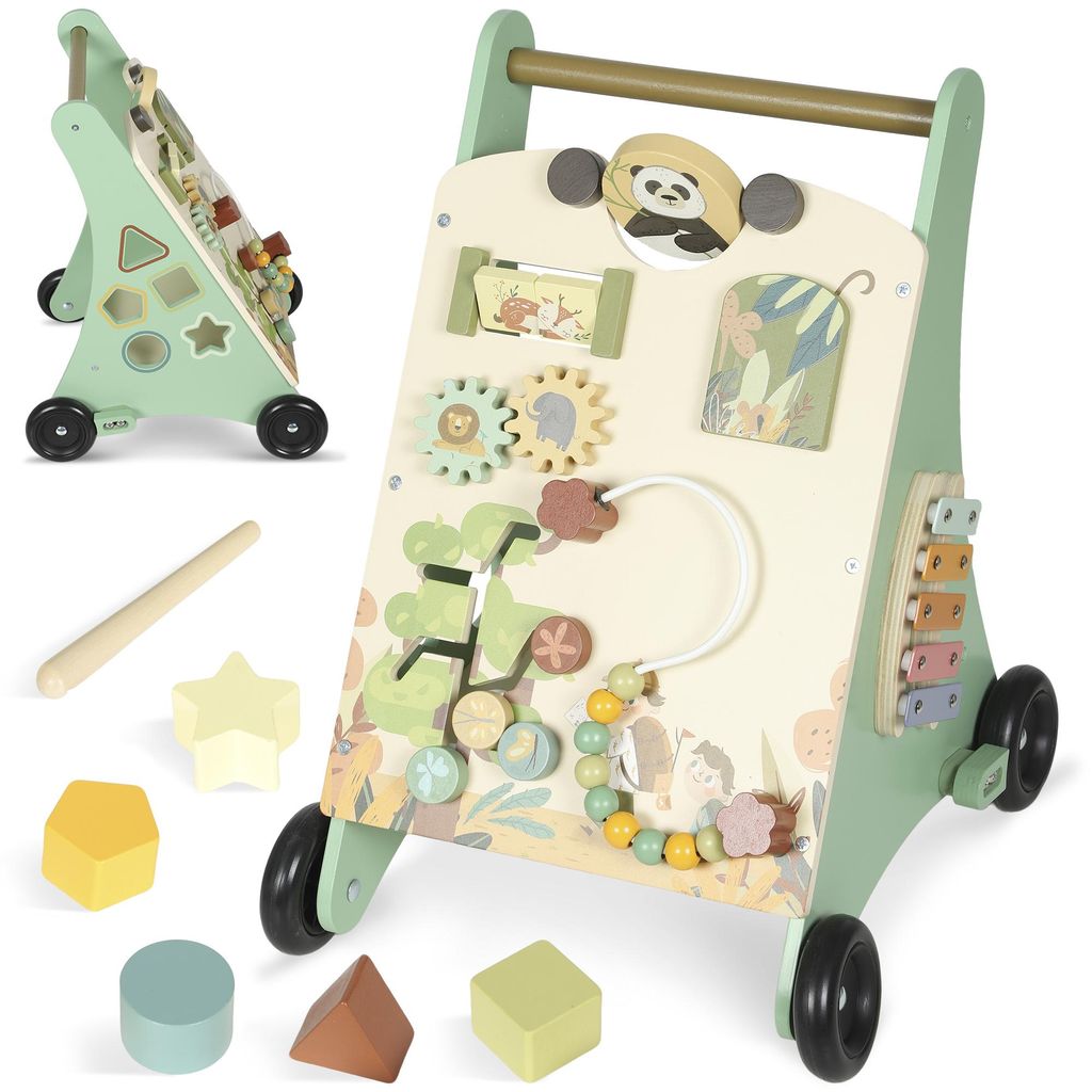 AIYAPLAY Lauflernwagen Holz, Montessori Lauflernhilfe mit Produktbild 