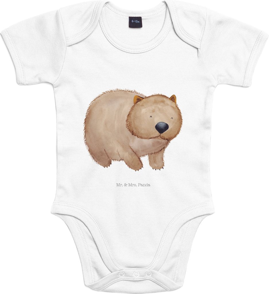 Mr. & Mrs. Panda overall baby Wombat 12. - 18. Monat - Heather Grey - Geschenk, Babybody, Lustige Sprüche, babykleidung body, Motivation, Australi...