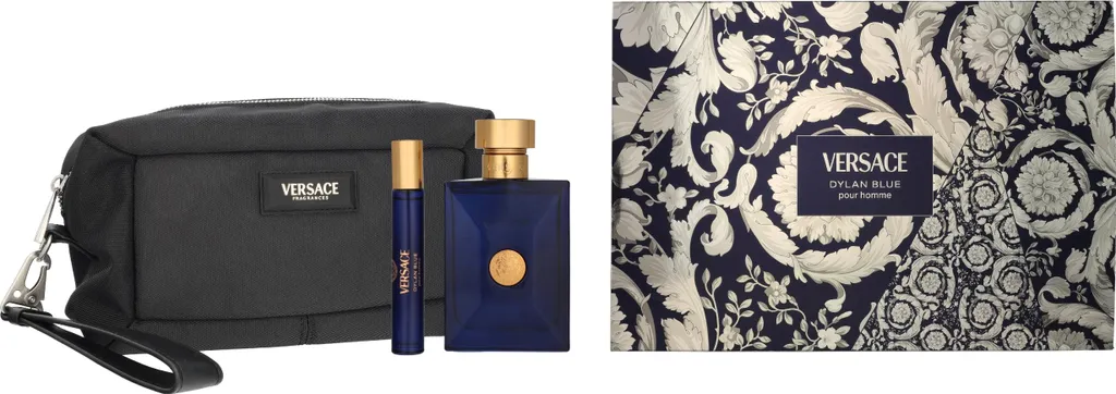 Coffret Cadeau Parfum Versace Dylan Blue Homme avec Eau de Toilette 100ml