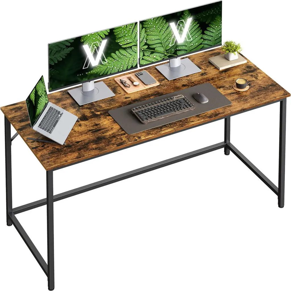 Bureau industriel stable sans vacillement - Table vintage facile à monter