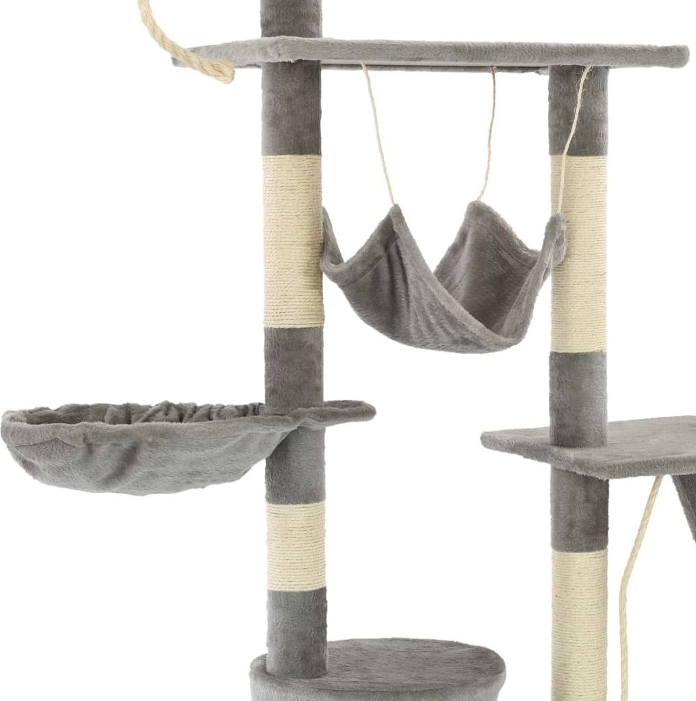 vidaXL Katzen-Kratzbaum mit Sisal-Kratzsäulen 230 - 250 cm Produktbild 5