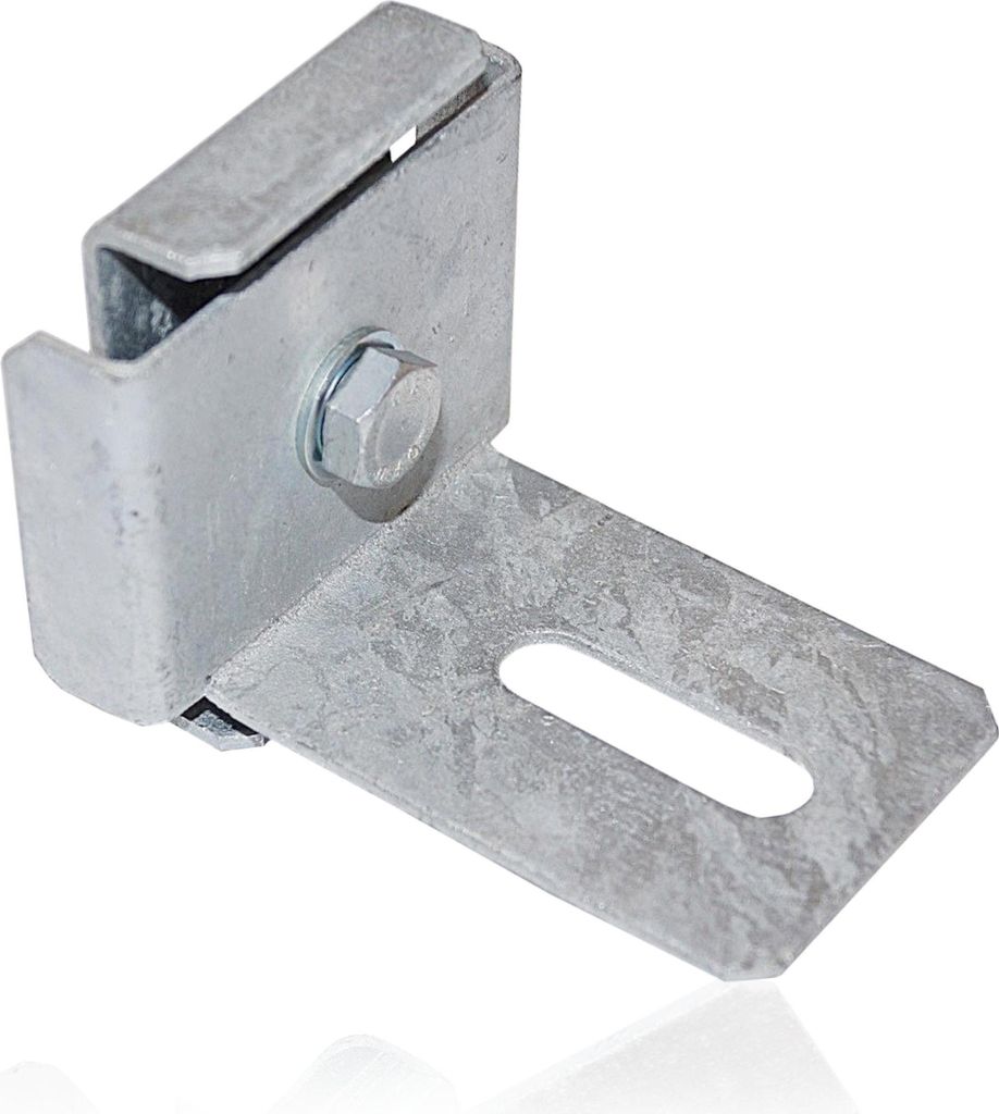 Morsetto con supporto per recinzione Larghezza rete 5 cm x Immagine del prodotto 