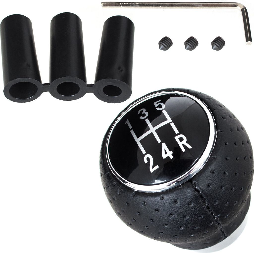 Universal 5-Gang Schaltknauf (R-Gang unten Rechts) Adapter Gewindestange M8 M10